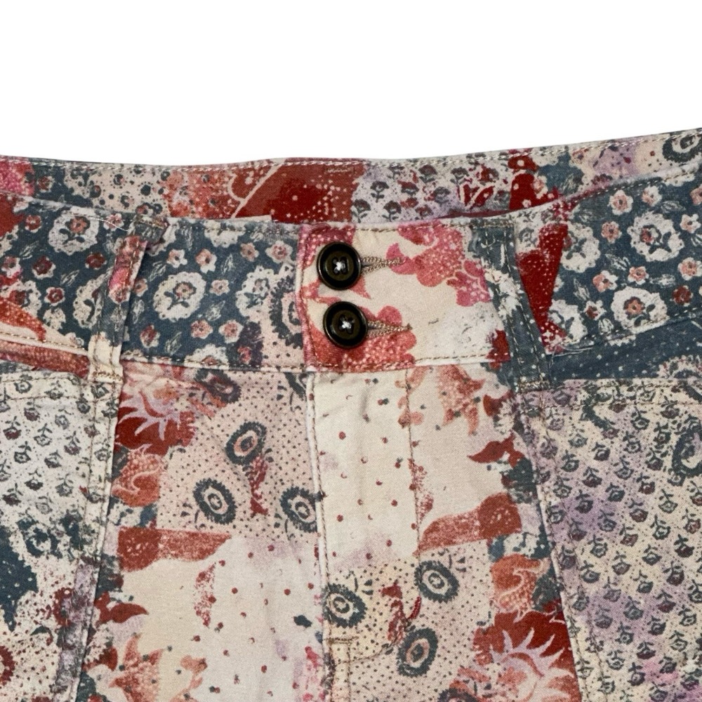 Pilcro Anthropologie Low-Rise The Wanderer Paisley Floral Print Shorts Womens 28 - Picture 3 of 9